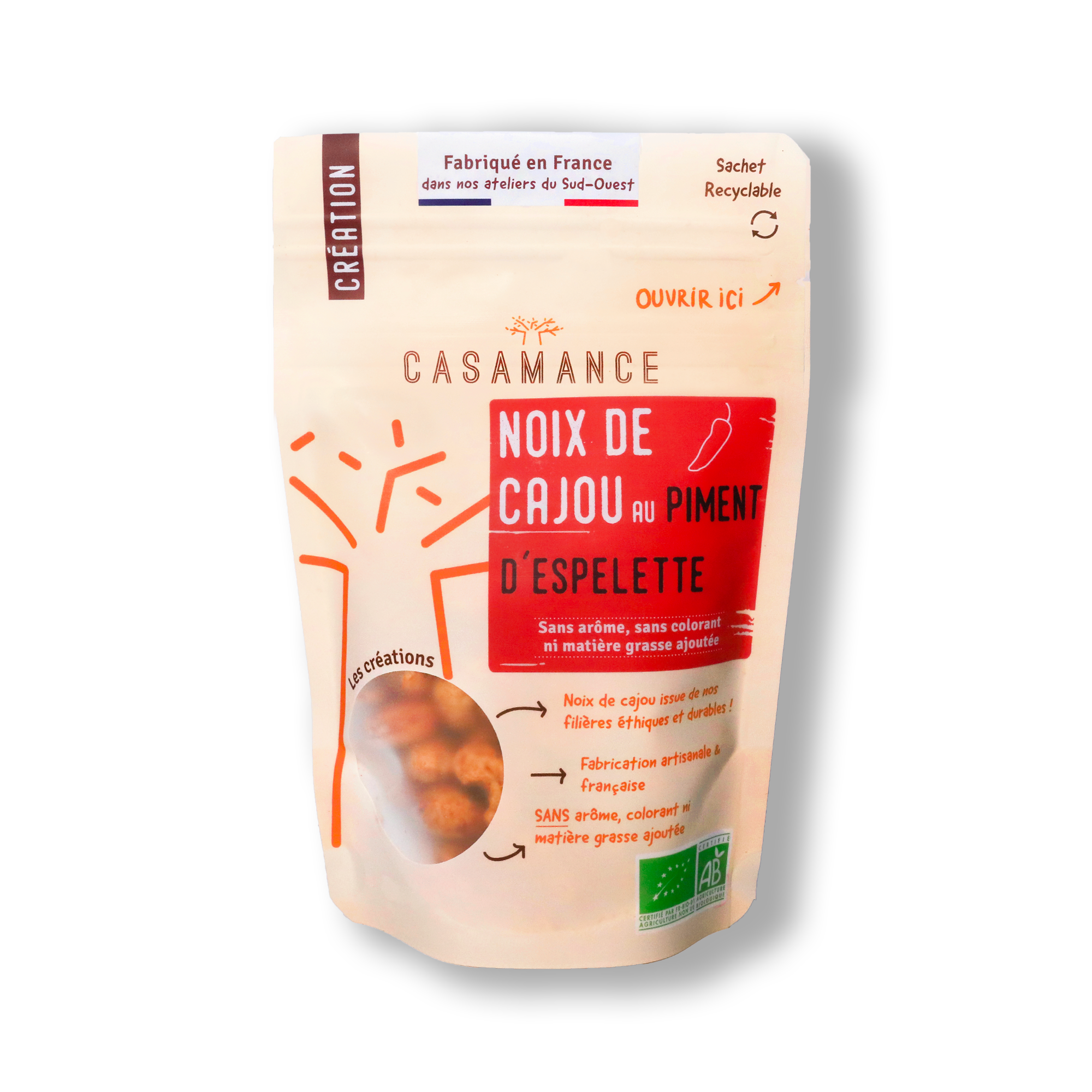 Noix de cajou au Piment d'Espelette 100G