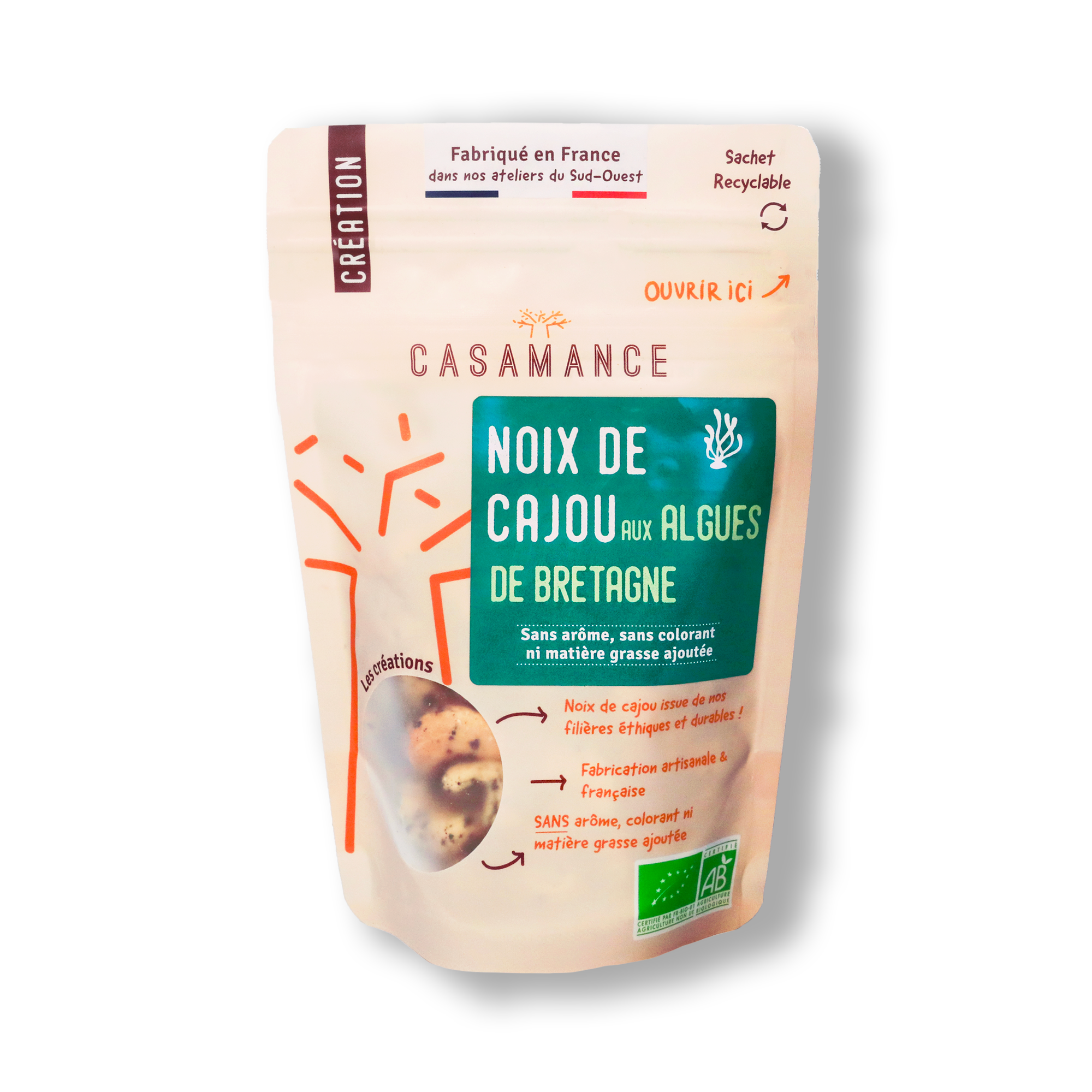 Noix de cajou aux algues de Bretagne