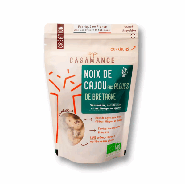 Noix de cajou aux algues de Bretagne